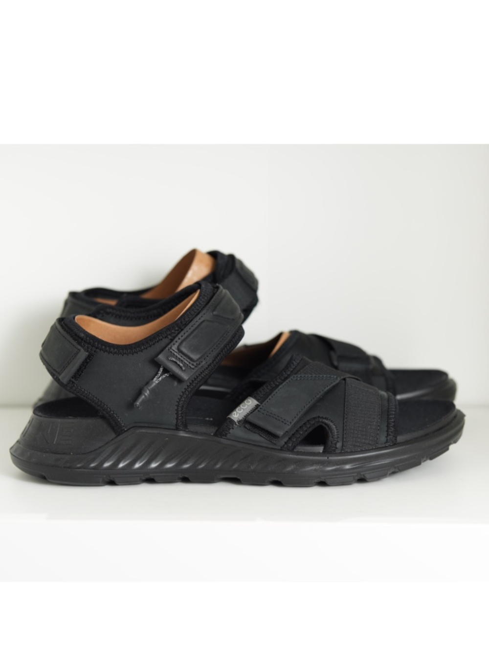 Men’s Sandals ECCO Sport Exowrap 3-Strap Sandal Black EU 44 US 10 10.5 UK 10